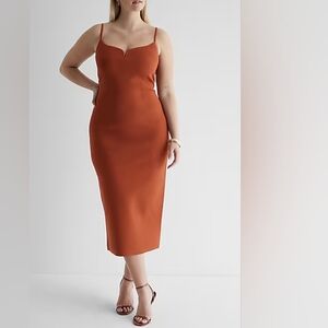 NWT Express Body Contour Midi Sweater Dress